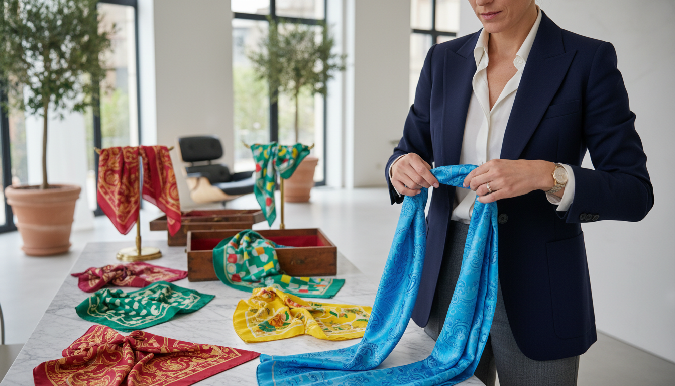 how to tie italian silk scarves in different styles
